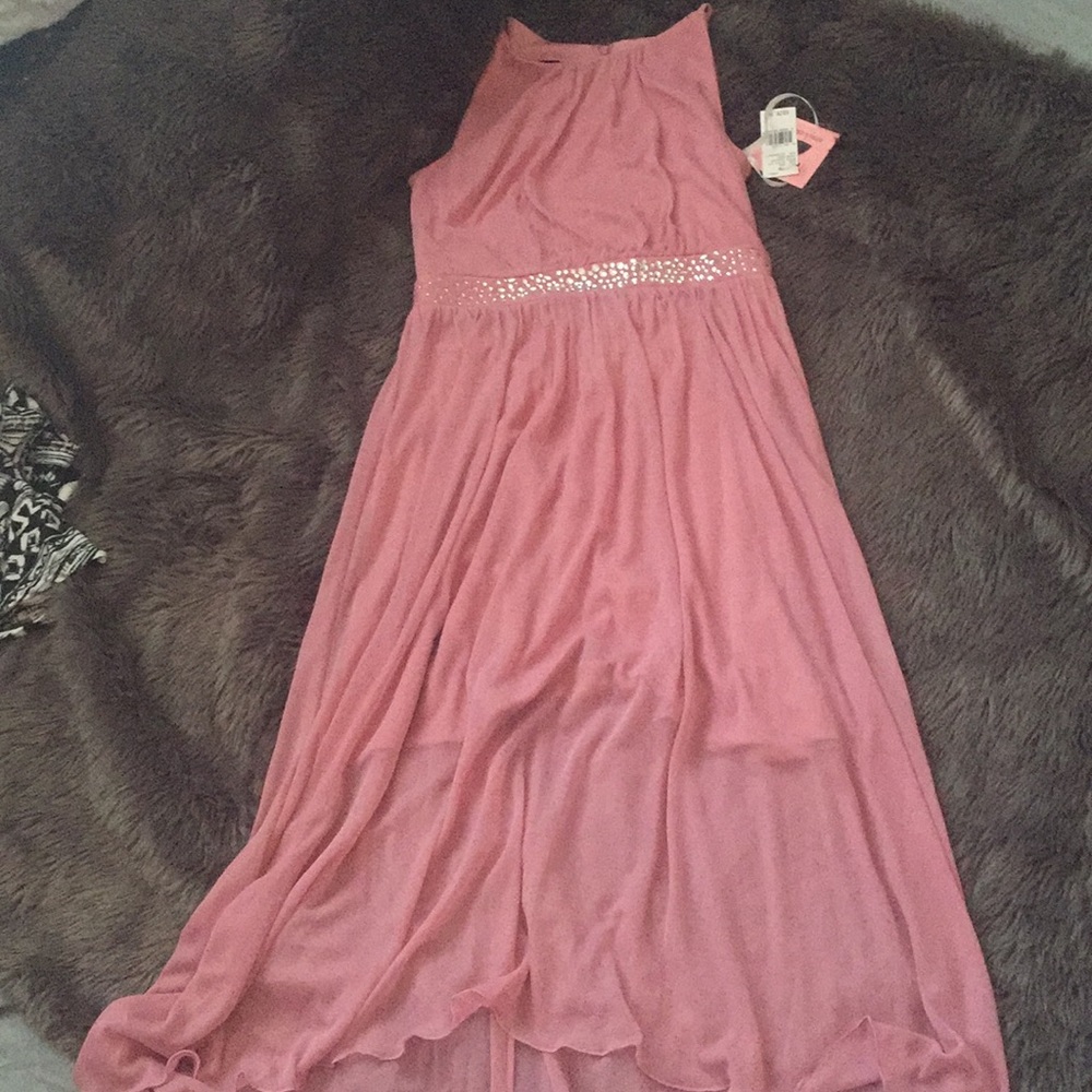 Amy’s closet pink formal high low dress NWT
